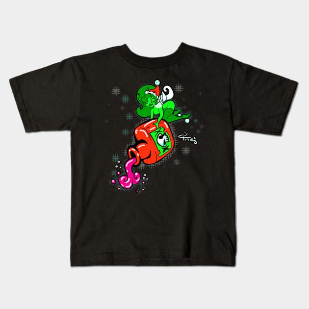 Jingle's The Holiday Poison Pixie Kids T-Shirt by SewGeekGirl